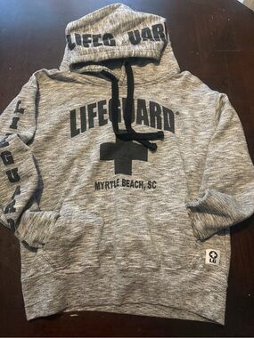 Lifeguard Myrtle Beach Gray Hooded Sweatshirt
